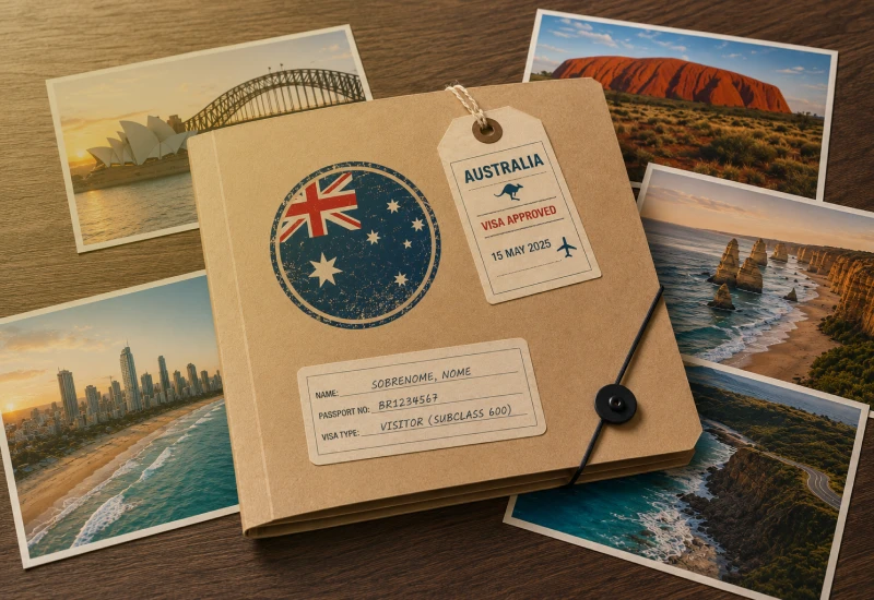 Documentação visto australiano